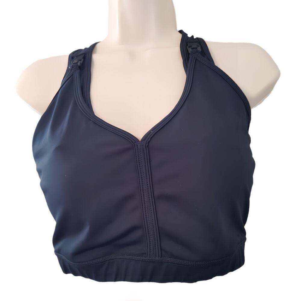 Senita Athletics Racerback Sports Bra - Size M - Navy Blue
